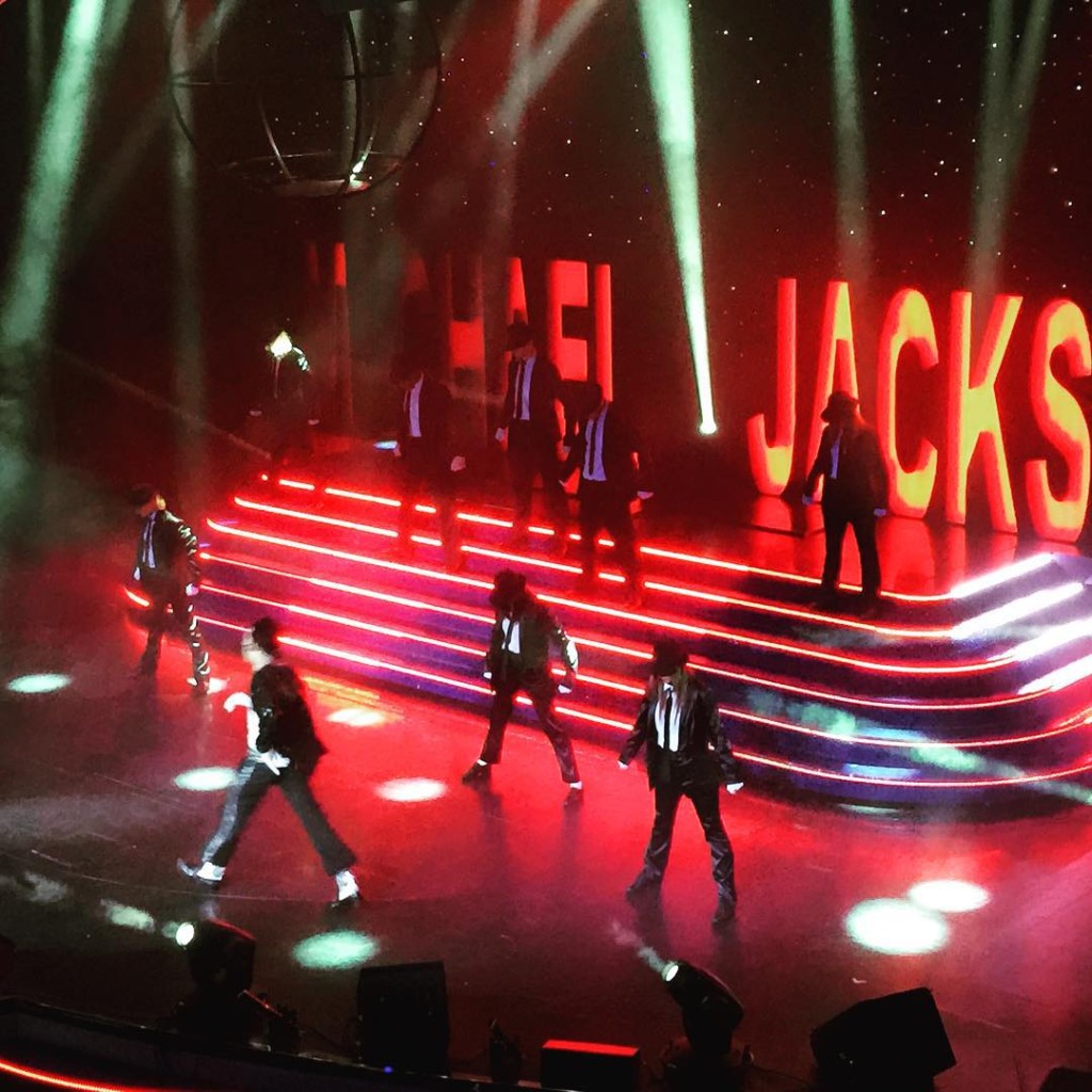 Michael Jackson tribute show in the Pantheon Theatre on board the MSC Divina