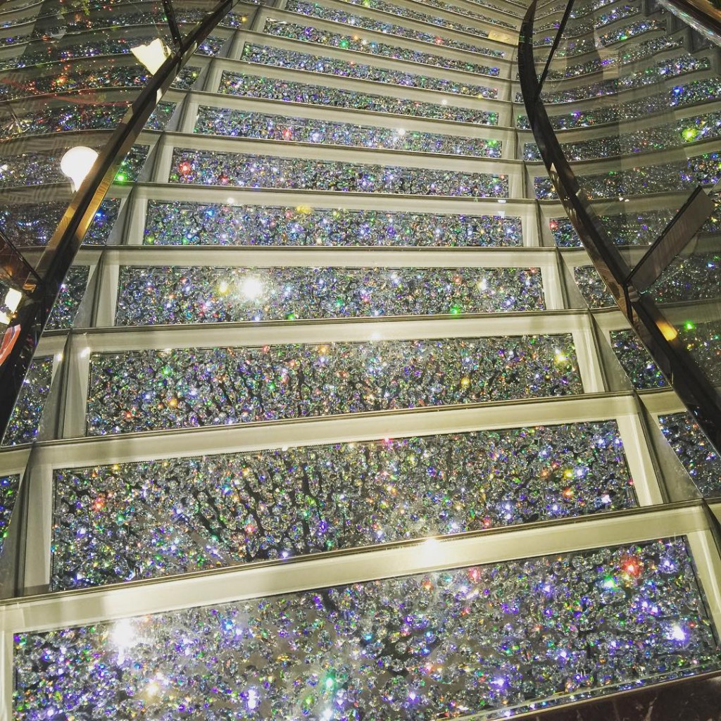 Swarvosky cystal staircase on the MSC Divina