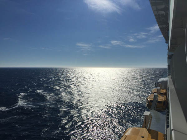 A beautiful last day at sea on Quantum of the Seas