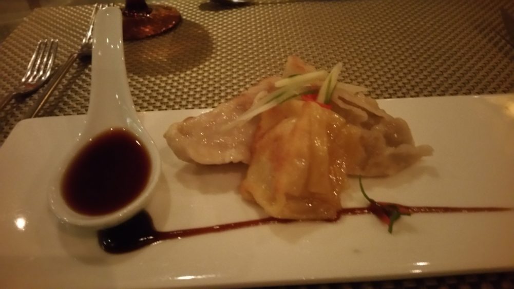 Streetside Potstickers from Tamarind on Holland America Line's ms Eurodam