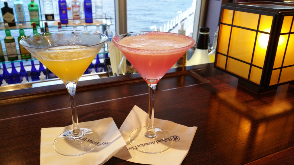 A refreshing cocktail from The Silk Den bar onboard Holland America Line's ms Eurodam