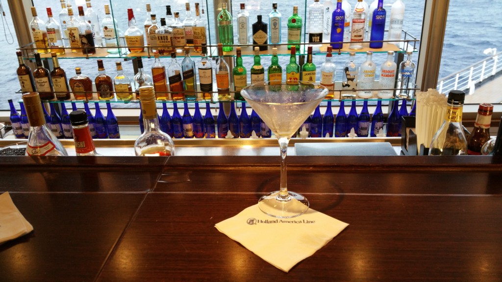 A refreshing cocktail from The Silk Den bar onboard Holland America Line's ms Eurodam