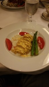 Baked Fish from the main dining room on Holland America Line's ms Eurodam