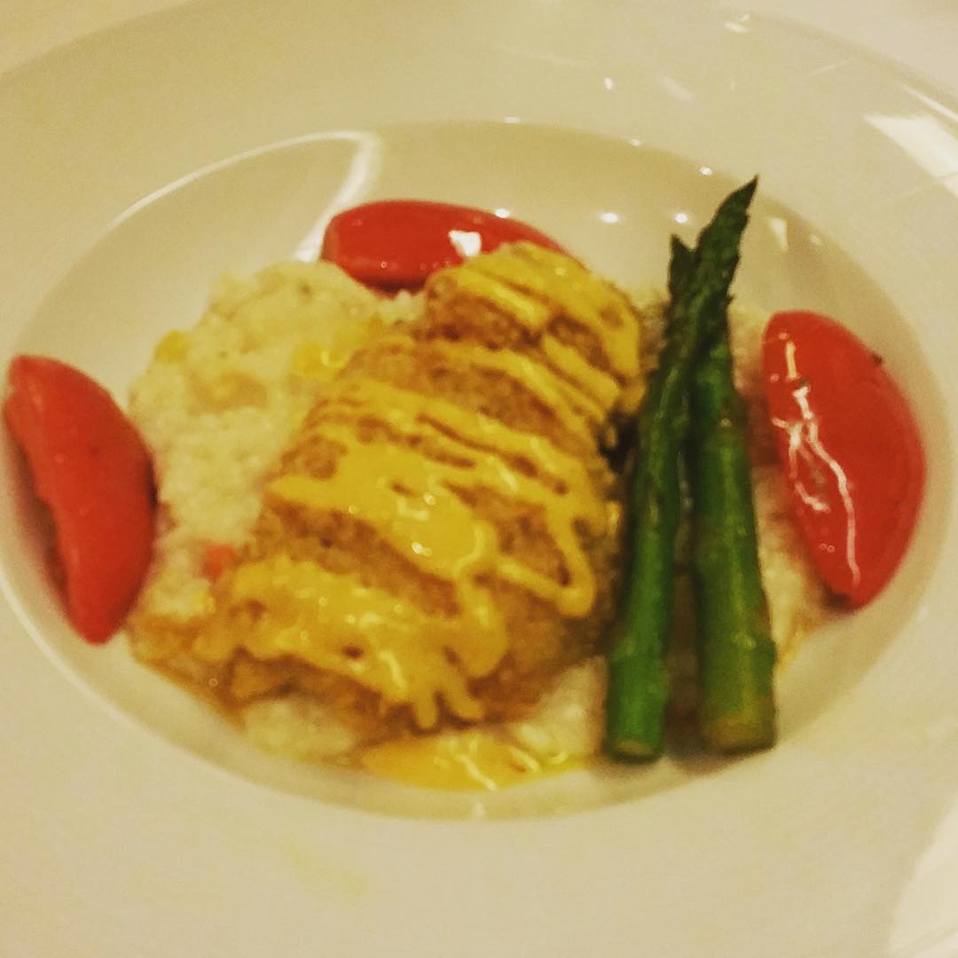 Baked Fish from the main dining room on Holland America Eurodam