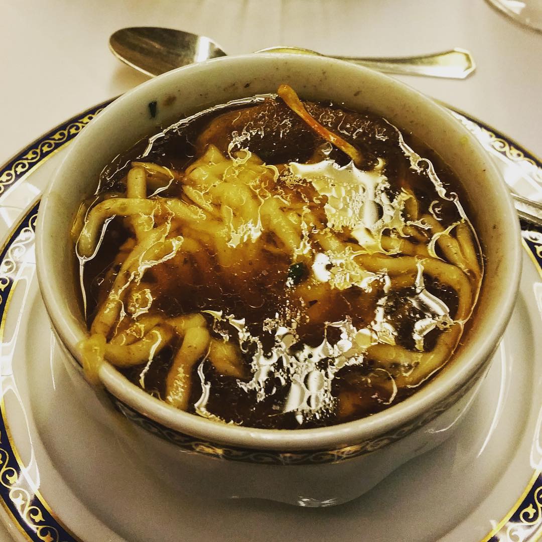 French Onion Soup from the main dining room on Holland America Eurodam