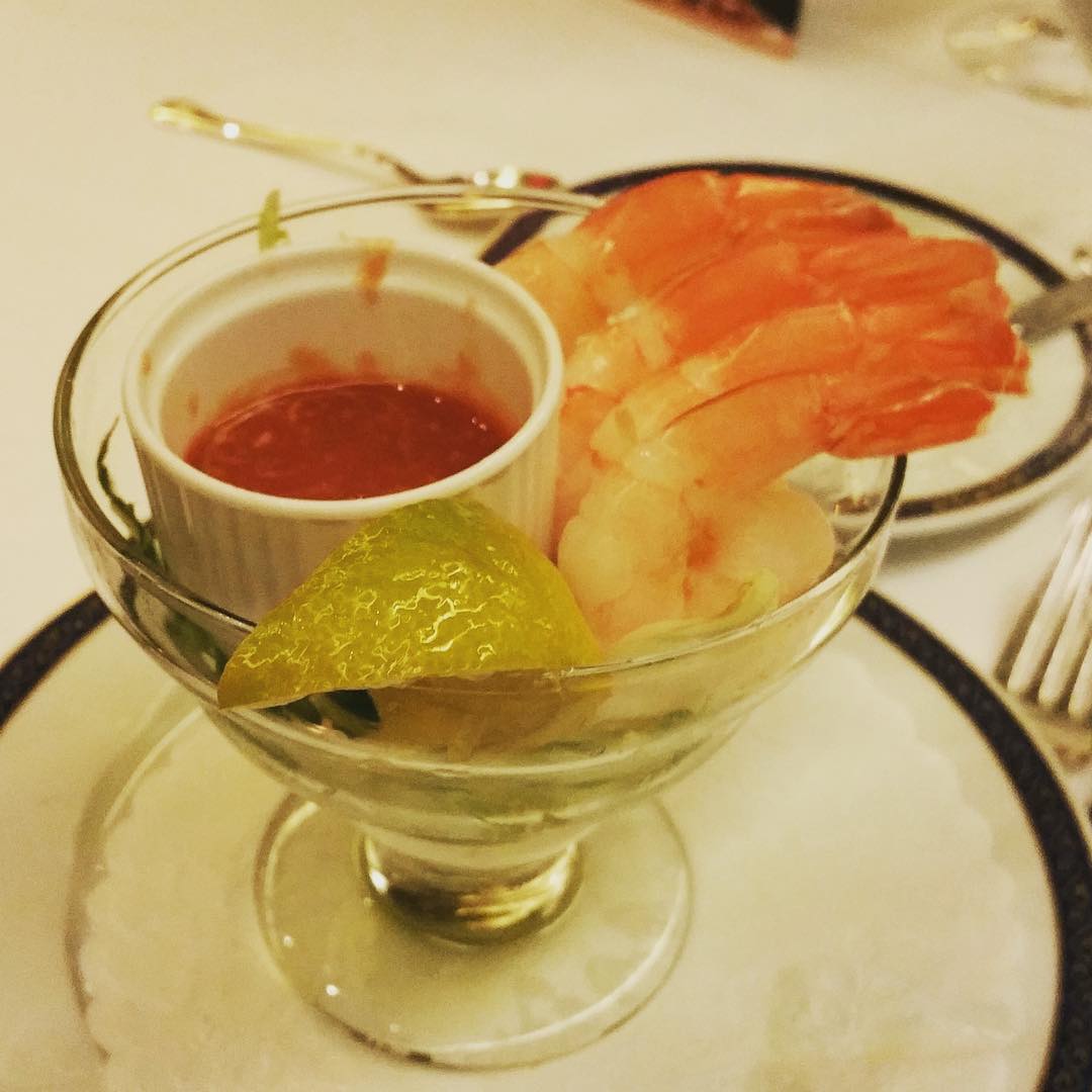 Shrimp Cocktail from the main dining room on Holland America Eurodam