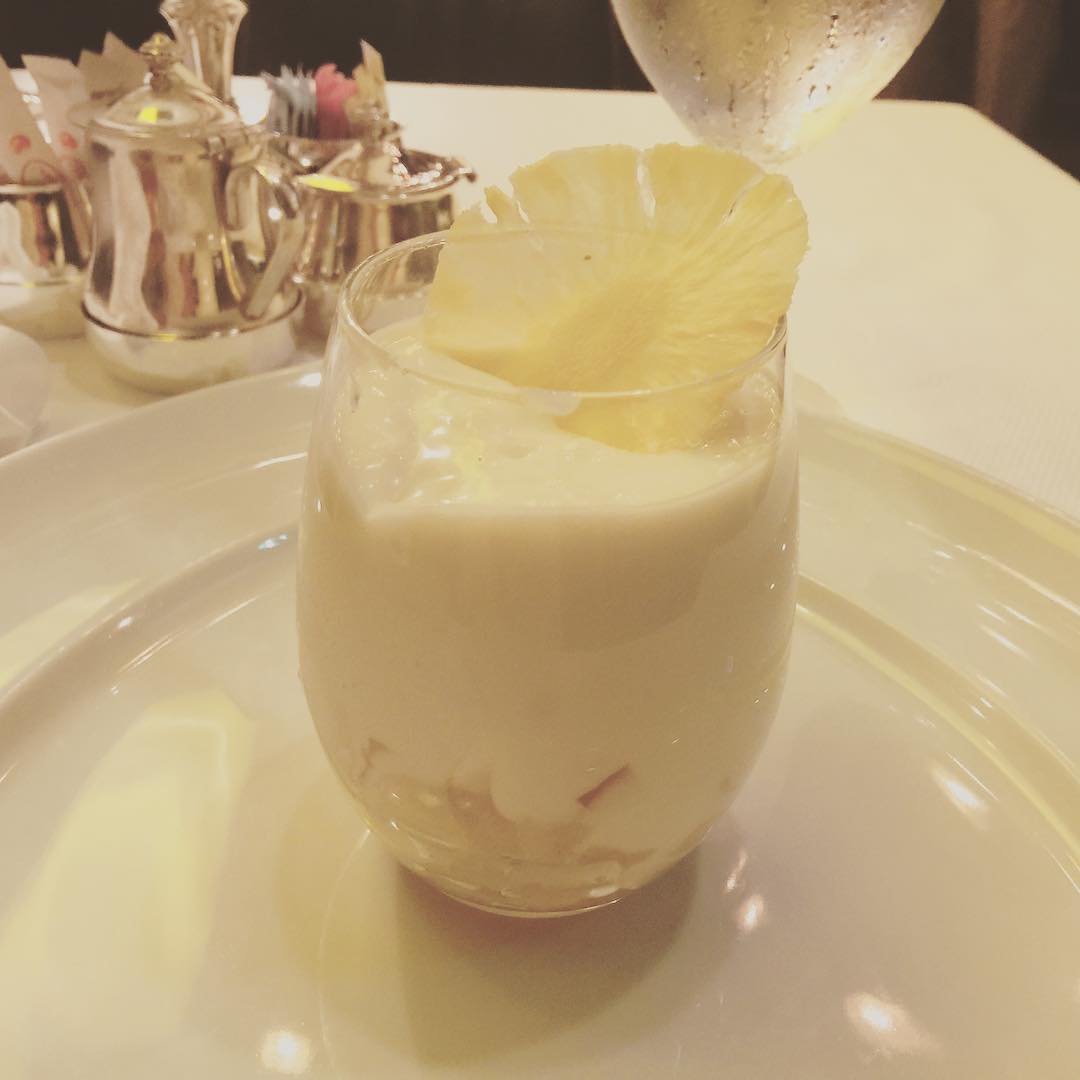 Pineapple dessert from Le Cirque on Holland America Line