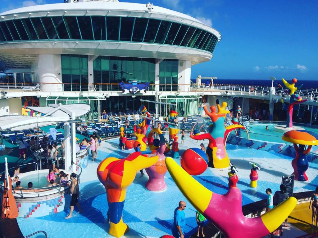 The kids splash pad on Independence of the Seas