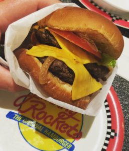 Double Cheeseburger from Rings and Fries from Johnny Rockets on Independence of the Seas