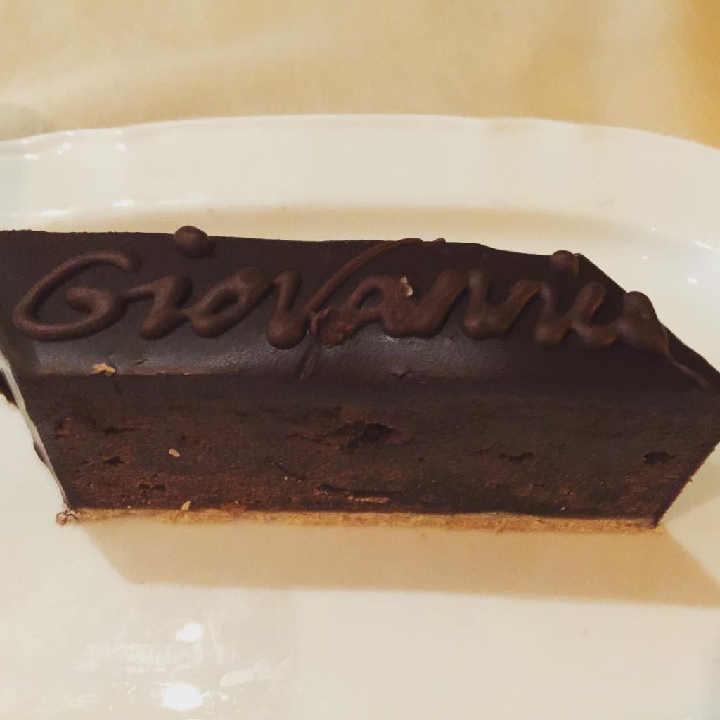 Chocolate dessert from Giovanni's Table on Independence of the Seas