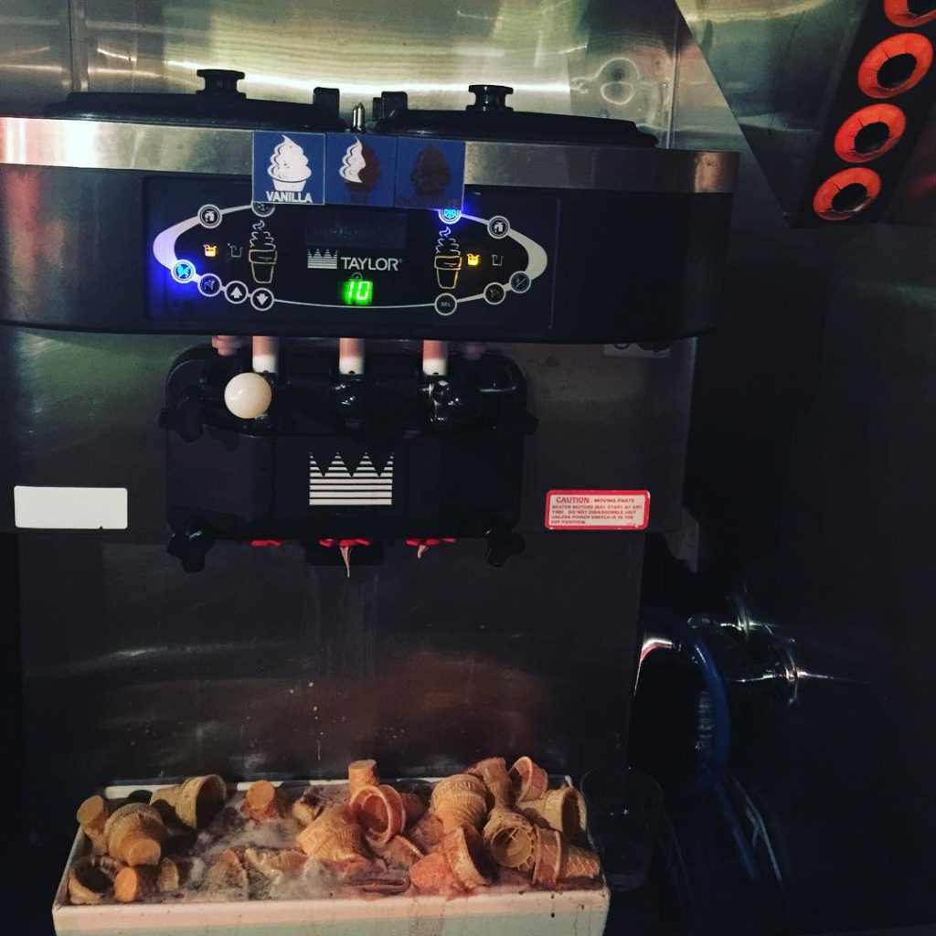 Self-service ice cream machine on Independence of the Seas