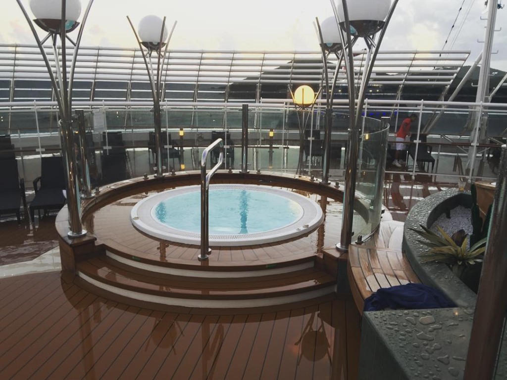 The pool and sun deck for the exclusive use of those staying in the Yacht Club on MSC Divina