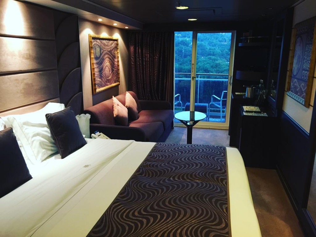 A Balcony Stateroom in the Yacht Club on MSC Divina