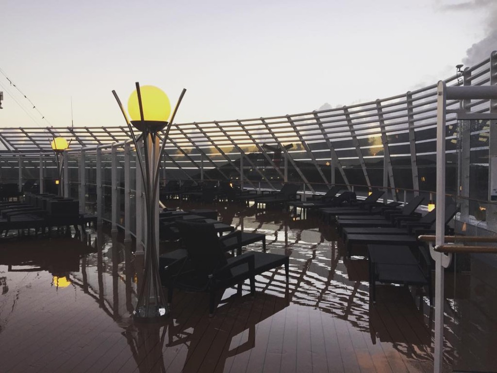 The pool and sun deck for the exclusive use of those staying in the Yacht Club on MSC Divina