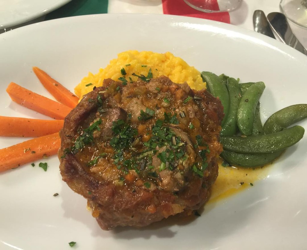 Veal Osso Bucco from Italian Night on MSC Divina