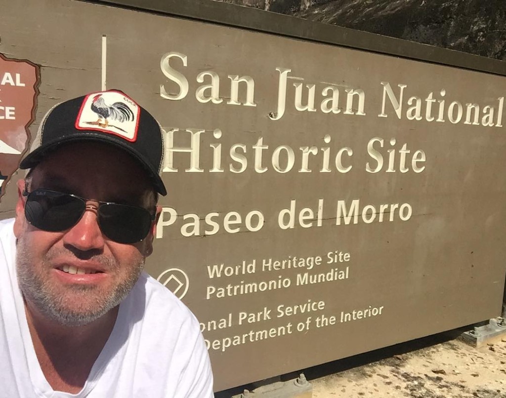 Time for a selfie at El Morro in San Juan, PR