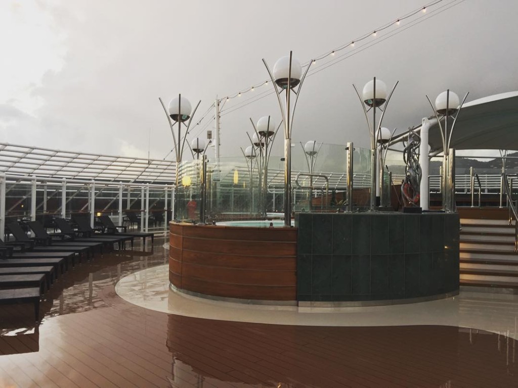 The pool and sun deck for the exclusive use of those staying in the Yacht Club on MSC Divina