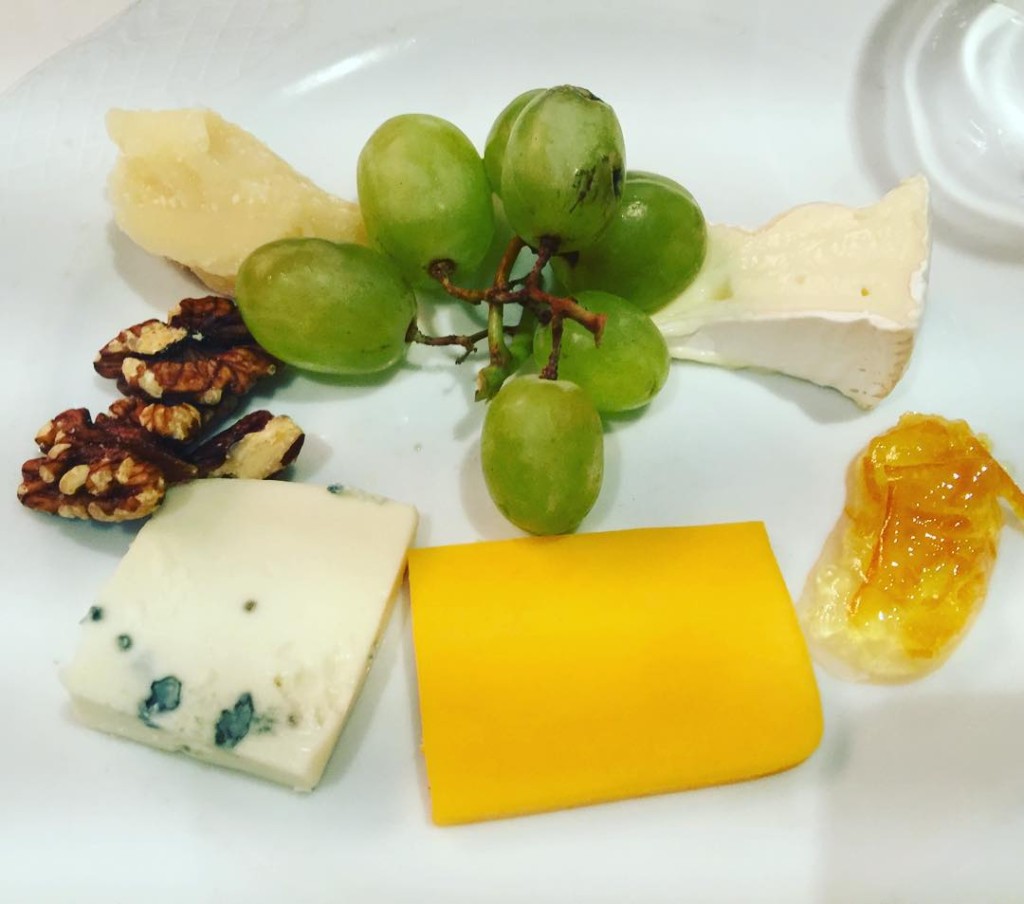 Fruit and cheese plate from the Gala Dinner on the MSC Divina