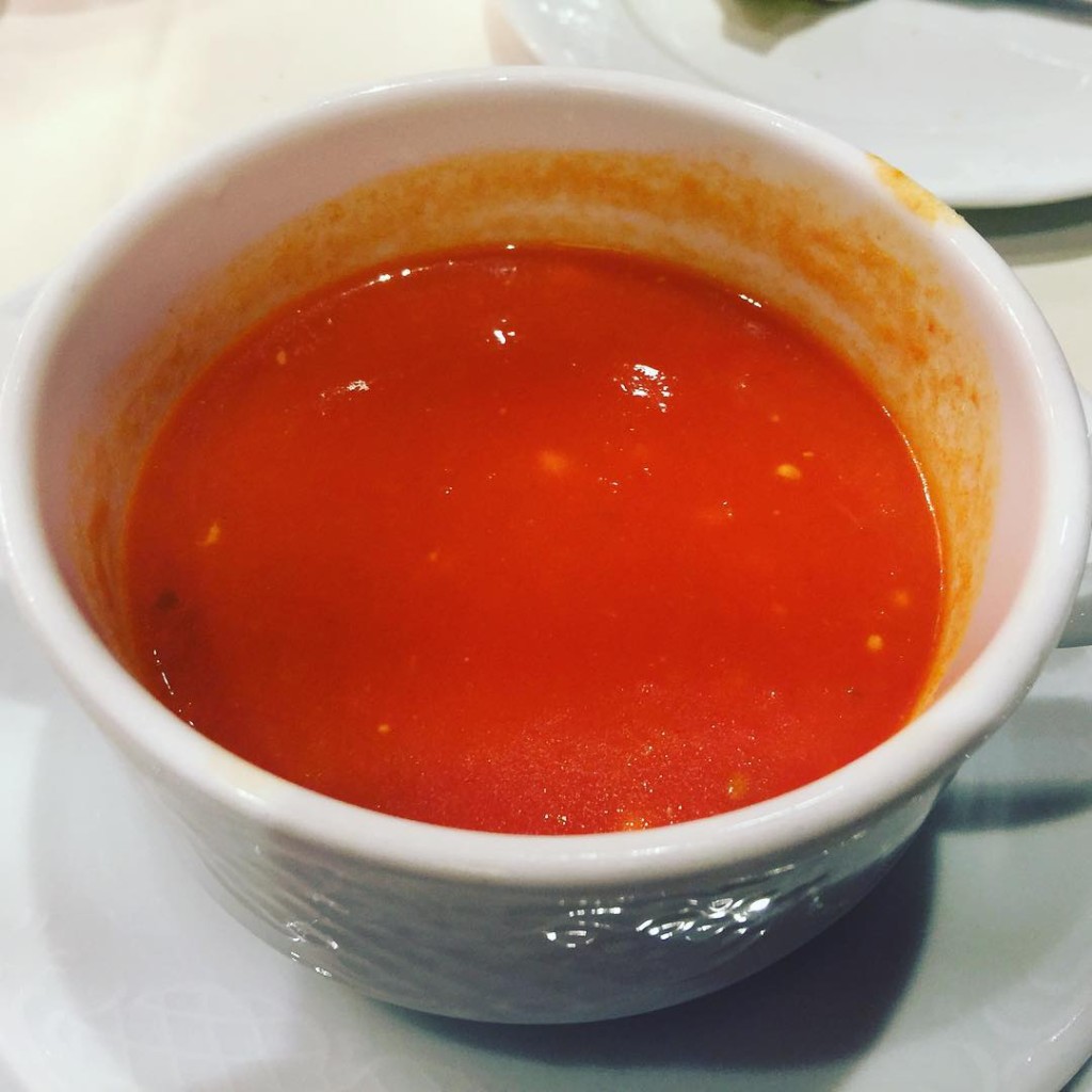 Fire Roasted Tomato Soup from the main dining room on MSC Divina