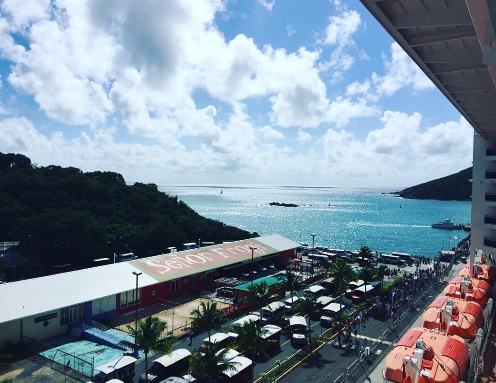 A view of St. Thomas from the MSC DivinaA view of St. Thomas from the MSC Divina