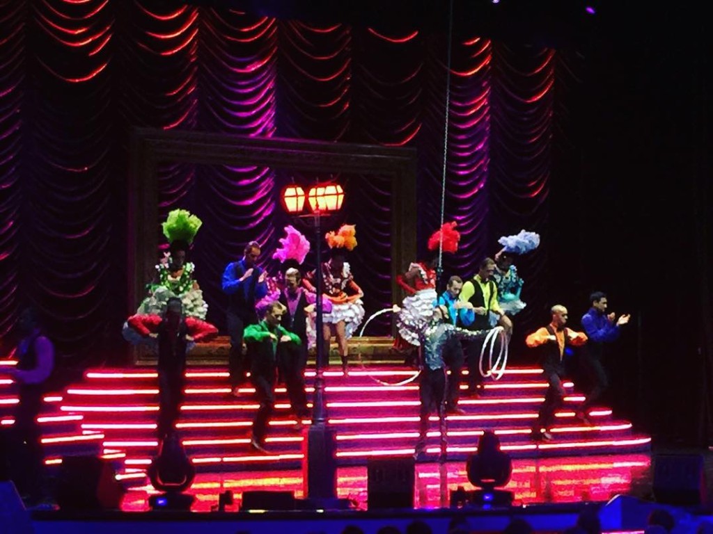 The cast of "The Witches of Paris" a French-style revue on MSC Divina