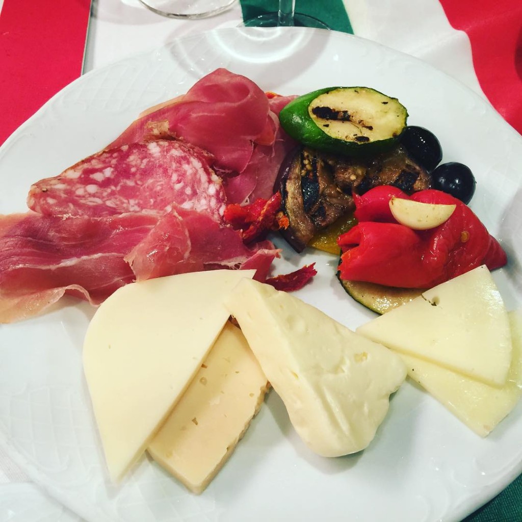 Antipasto Plate from Italian Night on MSC Divina