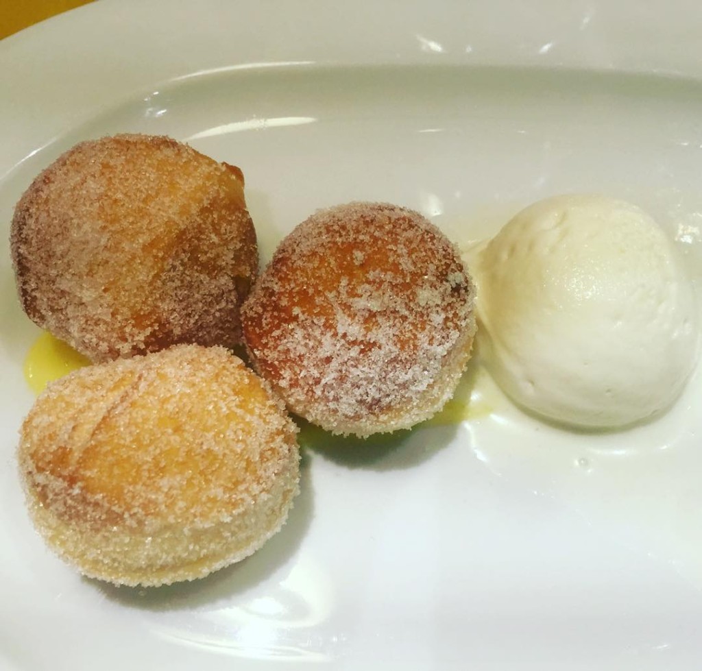 Bombolini and ice cream from Eataly Steakhouse on MSC Divina