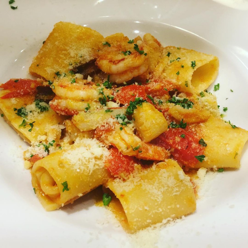 Pasta with seafood from Eataly Steakhouse on MSC Divina