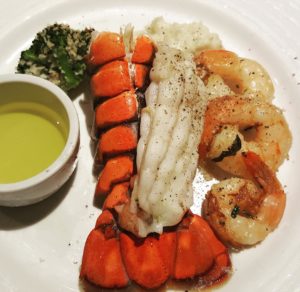 Lobster Tail from the Black Pearl dining room on the Carnival Splendor