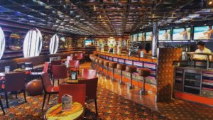 One of the many bars on Carnival Splendor