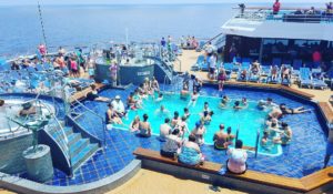 Pool area on Carnival Splendor