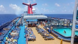 Pool area on Carnival Splendor