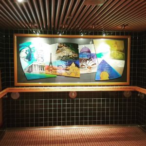 Artwork in public spaces on Carnival Splendor