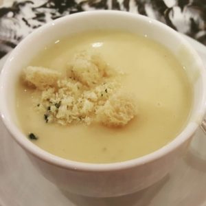 Potato Soup from the Black Pearl dining room on the Carnival Splendor