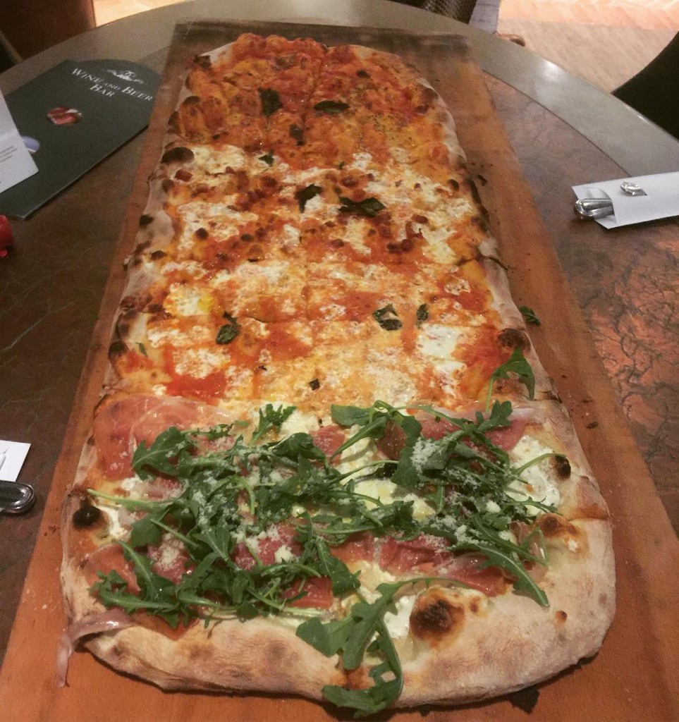 A full meter of pizza from Eataly Pizza on MSC Divina