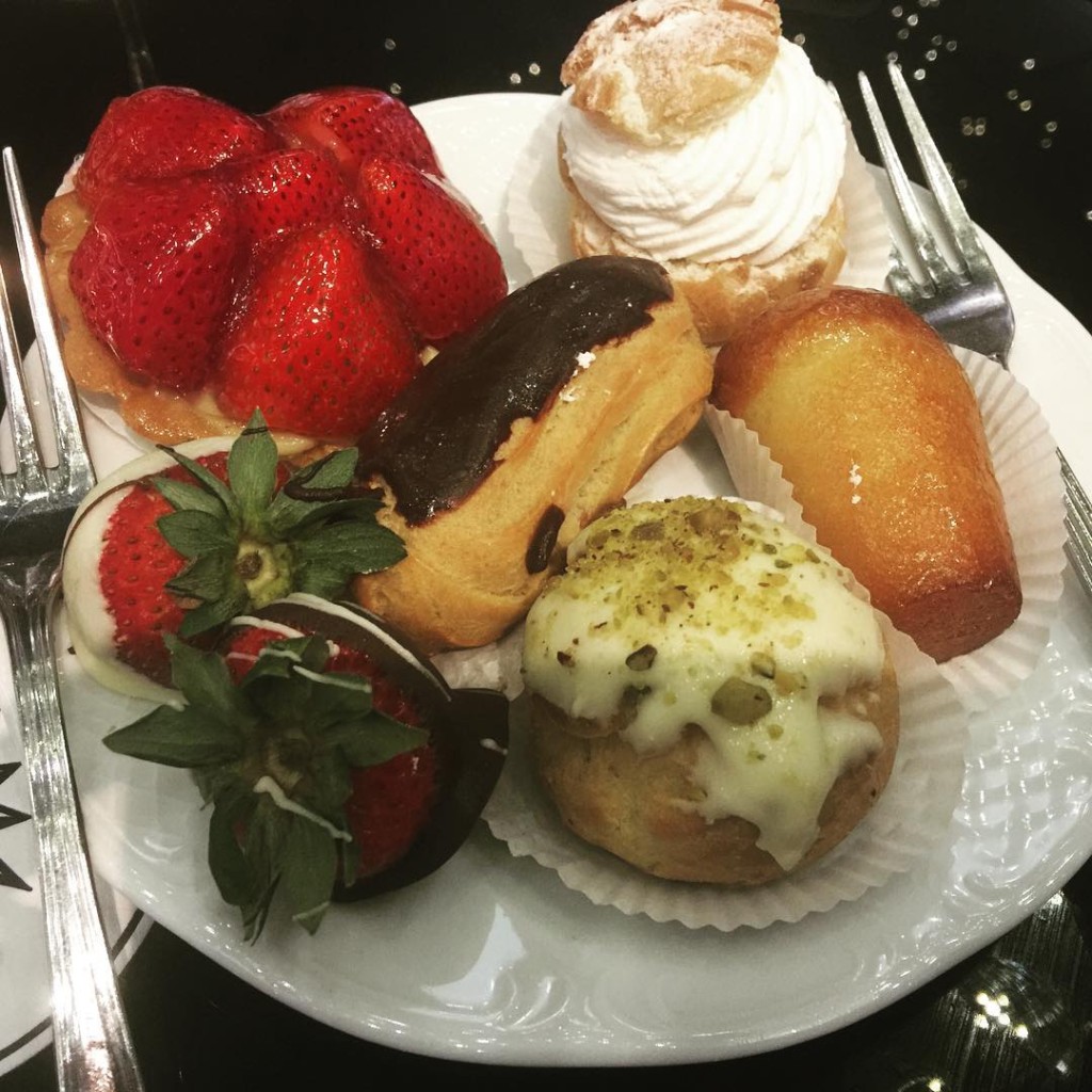 A sampling of Italian desserts from the MSC Divina