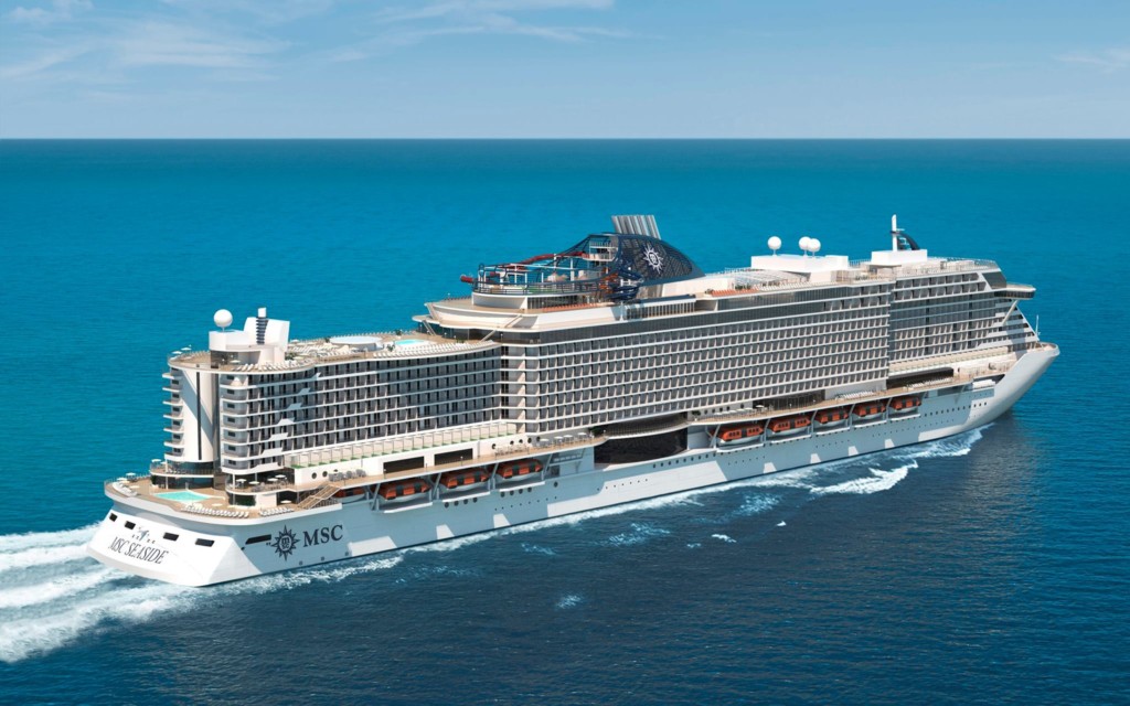 MSC Seaside, coming to Miami in 2017.  Photo credit: MSC Cruises.