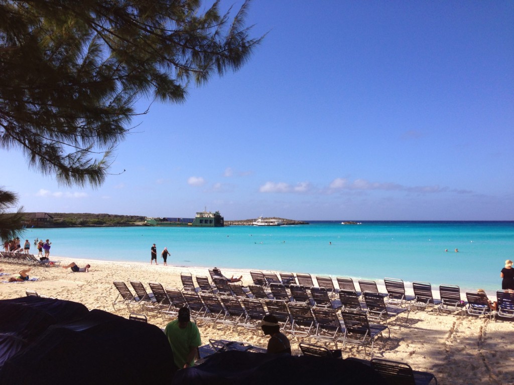 The beach at Half Moon Cay