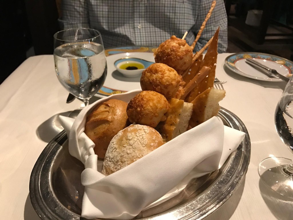 Bread service from Toscana on Oceania Marina