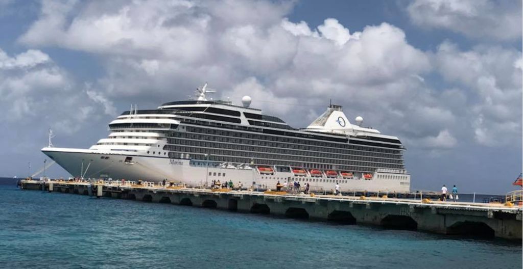 Oceania Marina docked in Cozumel