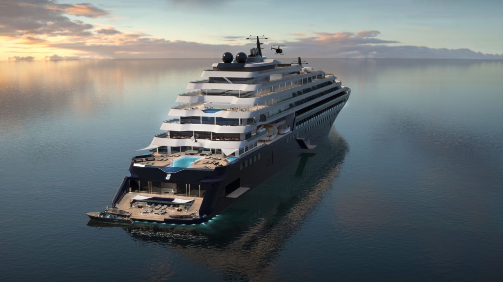 Rendering of the first Ritz-Carlton Yacht to debut in 2019