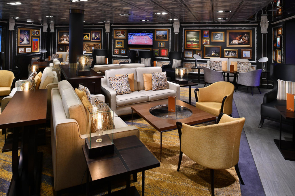 Gallery Bar onboard Holland America Line's ms Westerdam