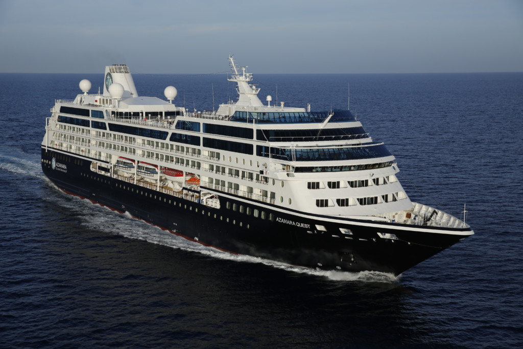 Azamara Quest at sea. Photo credit: Azamara Club Cruises