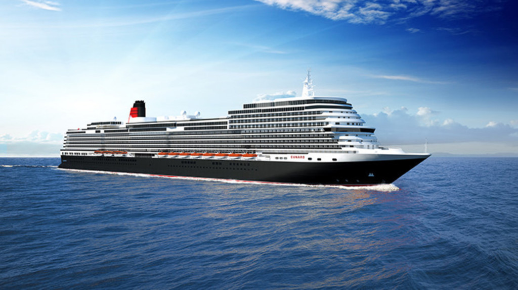 Carnival Corporation has signed a memorandum of agreement with Italian shipbuilder Fincantieri S.p.A. to build a new cruise ship for the companys iconic Cunard brand. Image courtesy of Cunard (PRNewsfoto/Carnival Corporation & plc)