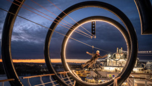 The zipline on MSC Seaside