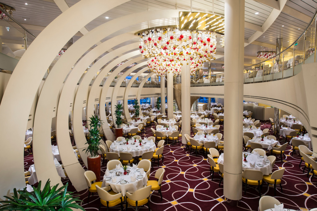 The Dining Room on Holland America Line's ms Nieuw Statendam scheduled for delivery in December 2019