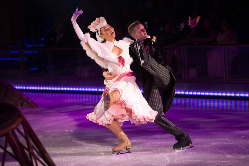 Scene from one of the ice skating shows in Studio B onboard a Royal Caribbean cruise ship. Photo credit: Royal Caribbean