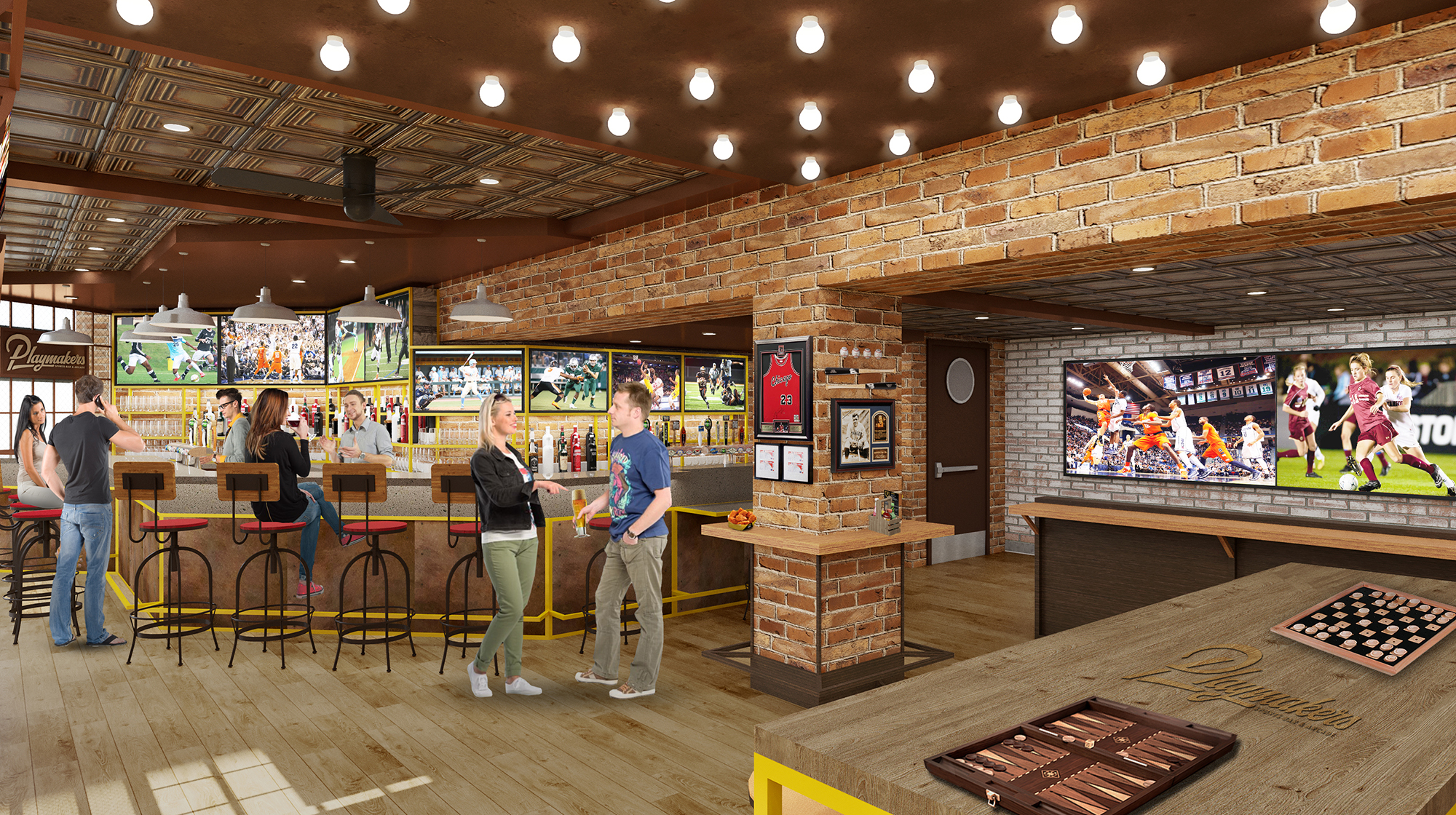 Playmaker's Sports Bar & Arcade on Royal Caribbean's Symphony of the Seas. Photo credit: Royal Caribbean