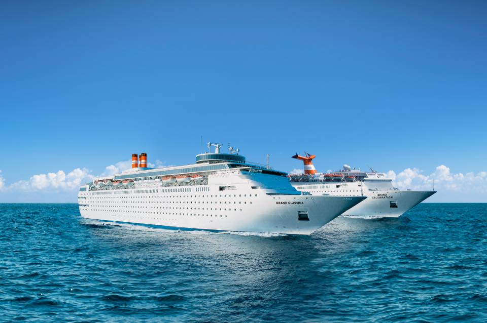 The Bahamas Paradise Cruise Line Fleet - Grand Celebration and Grand Classica. Photo credit: BPCL