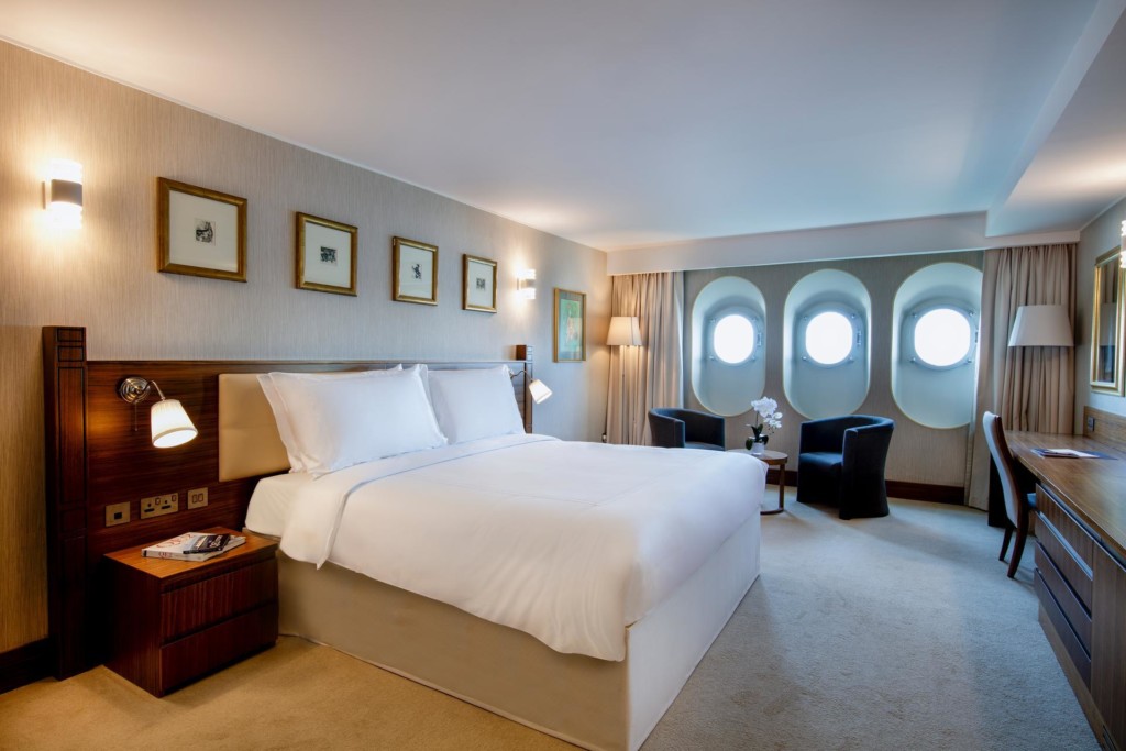 Deluxe Room on the newly renovated QE2. Photo credit: PCFC Hotels